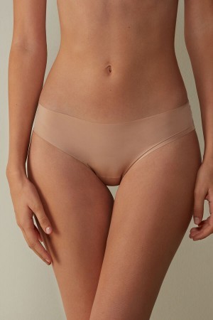 Intimissimi Seamless Microfiber Panties Natural | PDKQX42745