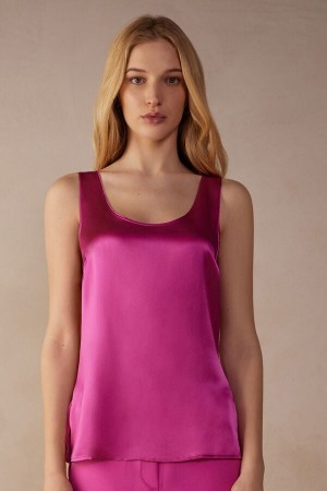 Intimissimi Silk and Modal Tank Top Lyserød | TDKPQ63997