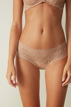 Intimissimi Blonder and Bomulds High Rise Panties Natural | DDKKV67491