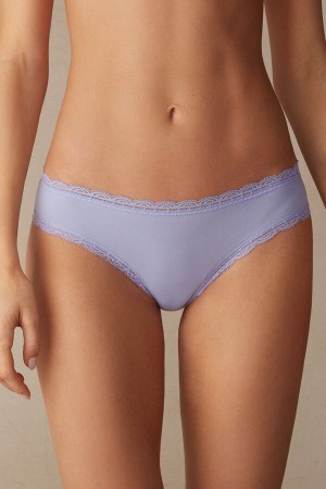 Intimissimi Bomulds and Blonder Panties Violet | SDKNY21852