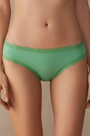 Intimissimi Bomulds and Blonder Panties Grøn | LDKTR14076