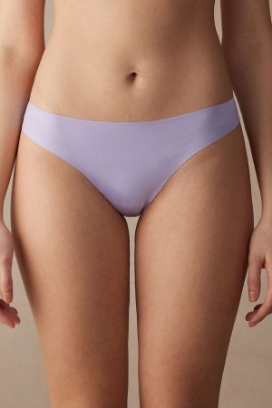 Intimissimi Brazilian Panties in Seamless Ultra Light Microfiber Violet | DKQAV27221