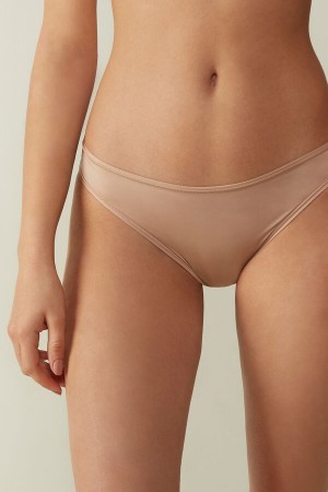 Intimissimi Brazilian Panties in Ultralight Microfiber Natural | QDKUV24904