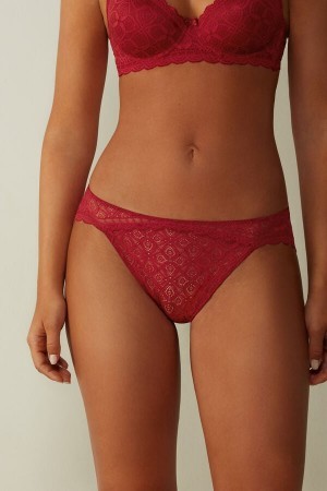 Intimissimi Low Rise Blonder Panties Rød | DKZPD13056