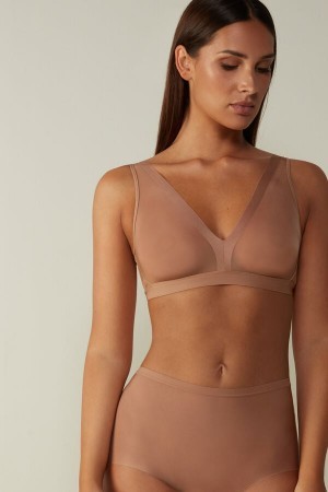 Intimissimi Lara Invisible Touch Triangle Bra Natural | LDKSX77496