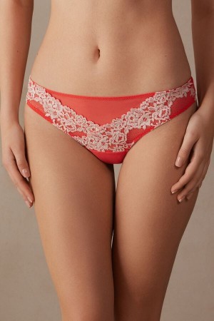 Intimissimi Pretty Flowers Brazilian Hvide | UDKND44642