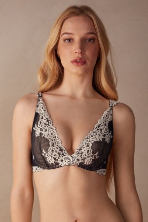 Intimissimi Pretty Flowers Giorgia Balconette Bra Blå | DKIIZ47666