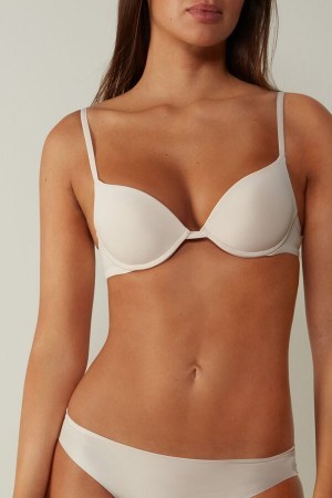 Intimissimi Simona Microfiber Super Push-Up Bra Natural | BDKSD32919