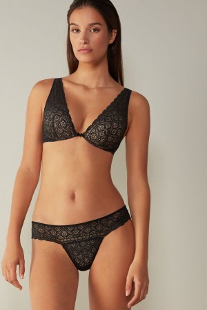 Intimissimi Elena Balconette Bra in Blonder Sort | TDKWZ94635