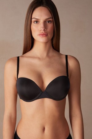 Intimissimi Multi-functional Anna Balconette Bra in Ultralight Microfiber Sort | EDKVG56140