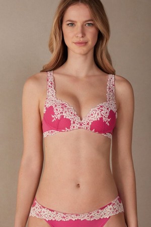 Intimissimi Pretty Flowers Gioia Super Push-up Bra Lyserød | LDKTR42522