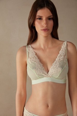 Intimissimi Pretty Flowers Lara Triangle Bra Grøn | DKNEJ71928