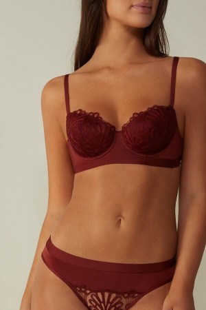 Intimissimi Romantic Life Sofia Balconette Bra Rød | DKJZR34487