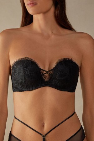 Intimissimi Sensual Unbounded Monica Bandeau Bra Sort | DKXMI43911