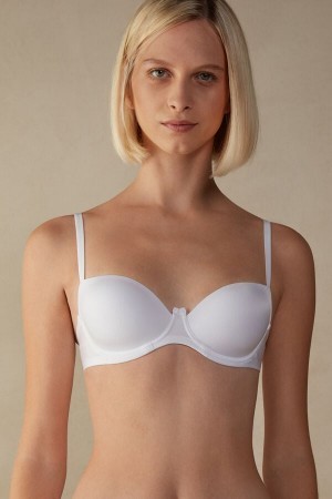 Intimissimi Sofia Balconette Bra in Ultralight Microfiber Hvide | PDKER35909