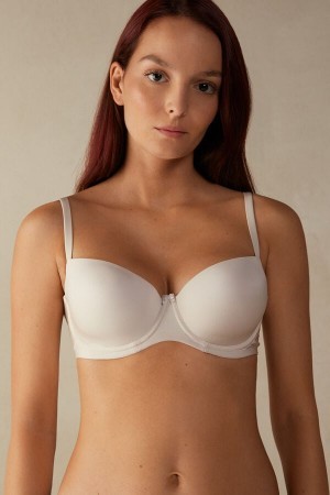 Intimissimi Sofia Balconette Bra in Ultralight Microfiber Natural | FDKHY18508