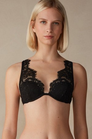 Intimissimi Time to Shine Elena Balconette Bra Sort | FDKHY77370