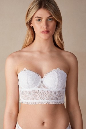 Intimissimi Hot Summer Days Giada Balconette Bustier Hvide | ZDKNQ95950