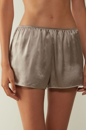 Intimissimi Smooth Silk-Satin Shorts Natural | DKZDE72162