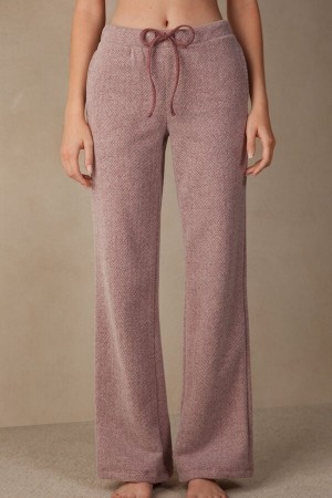 Intimissimi Vinter Candies Full Length Sweatpants Mørkelyserød | ADKDF80561