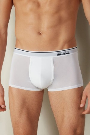 Intimissimi Super Fresh Micro-mesh Boxers Hvide | LDKTR32954