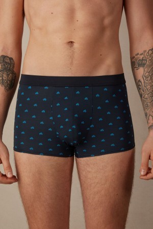 Intimissimi Bicycle Boxers in Microfiber Blå | YDKGT92902