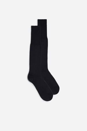 Intimissimi Høje Sateen Egyptian Bomulds Socks Grå | UDKTG37757