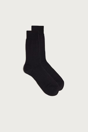 Intimissimi Kort Sateen Egyptian Bomulds Socks Grå | EDKHC30192