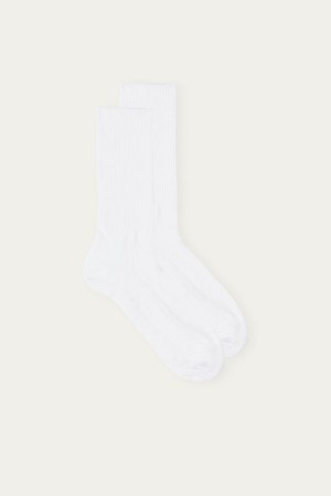 Intimissimi Kort Terrycloth Socks Hvide | DKZDE32248