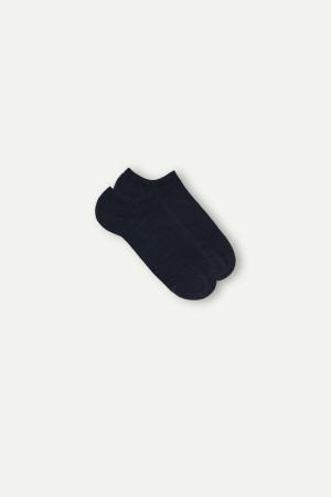 Intimissimi No-show Socks in Terrycloth Blå | DKIIZ83827