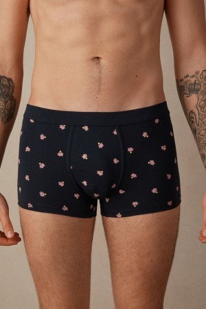 Intimissimi Piggy Bank Boxers in Stretch Supima® Bomulds Blå | TDKPQ37085