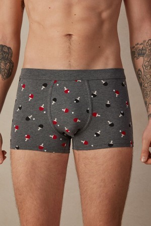 Intimissimi Ping Pong Boxers in Stretch Supima® Bomulds Grå | ADKDF79496