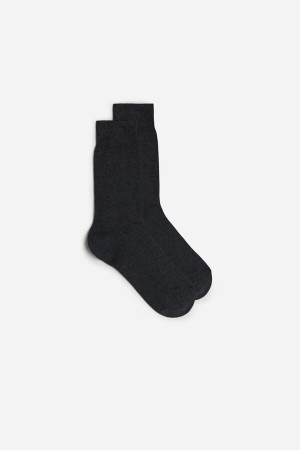 Intimissimi Kort Warm Bomulds Socks Grå | SDKVO32802