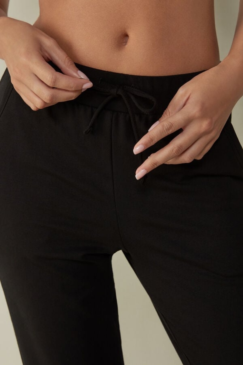 Intimissimi In Action Plush Jogger Pants Sort | UDKND30060