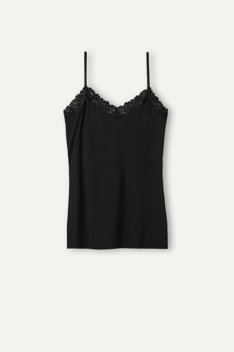 Intimissimi Pretty Flowers Modal Top Sort | YDKGT87460