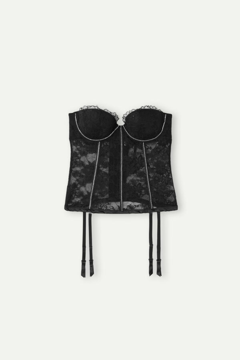 Intimissimi Shine High Like Stars Anna Bustier Sort | SDKNY80266