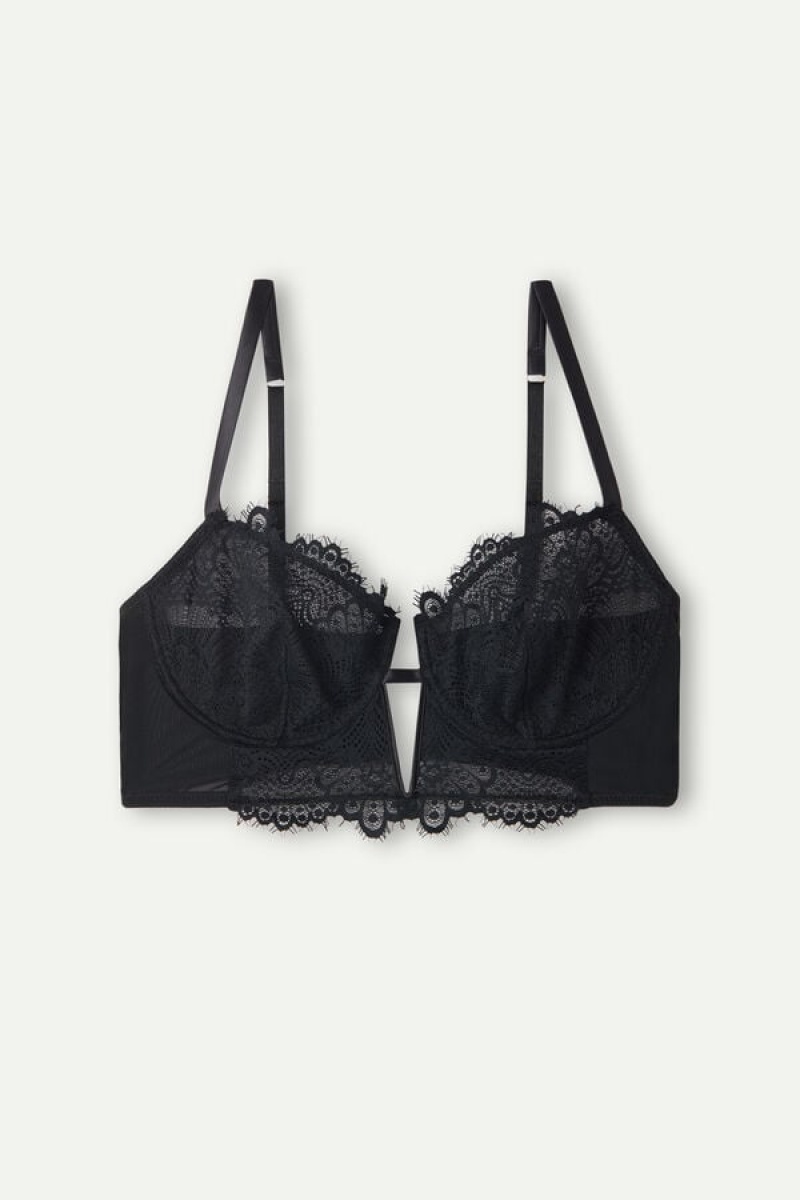 Intimissimi Stunning Beauty Daniela Balconette Bustier Sort | DKNZX91705