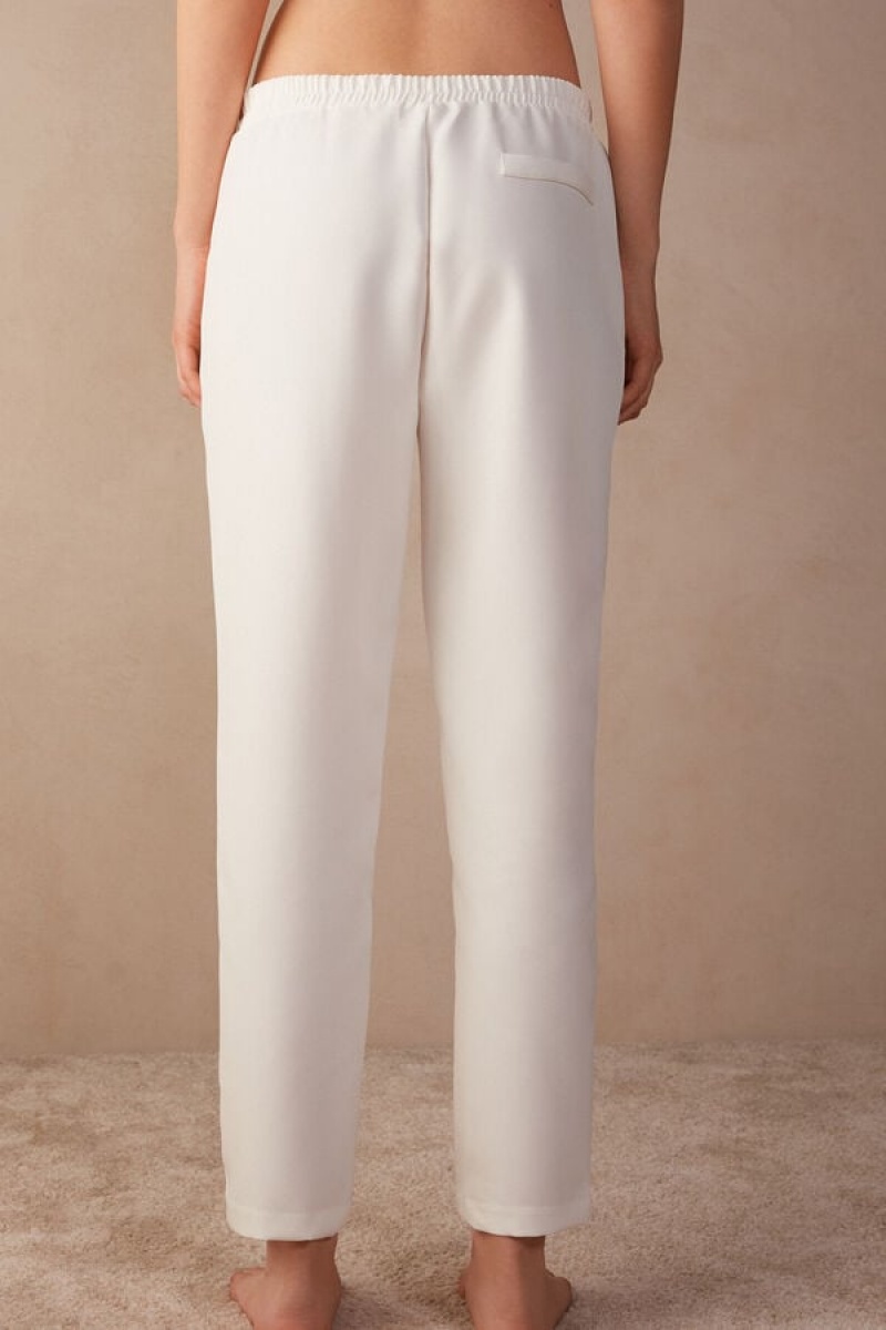 Intimissimi Trousers with Pockets Hvide | EDKHC85172