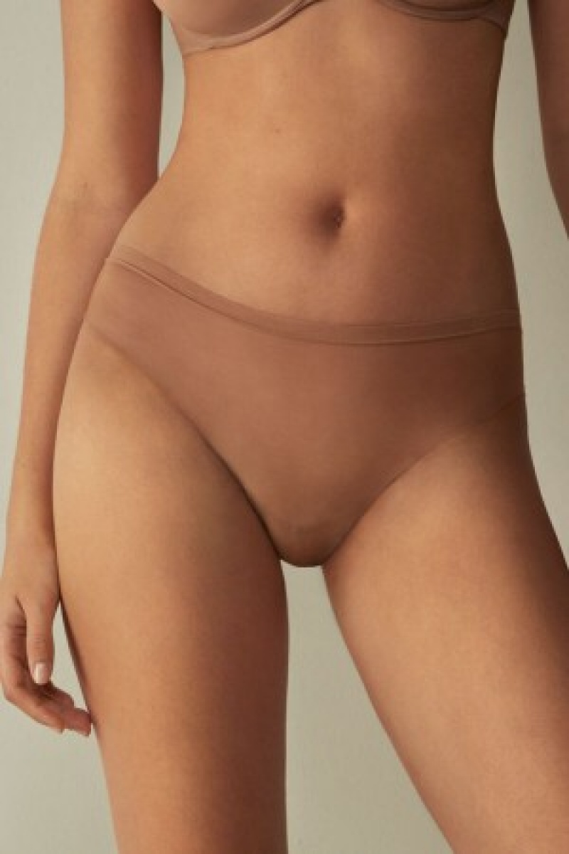 Intimissimi Invisible Touch Brazilian Panties Natural | ZDKNQ84557