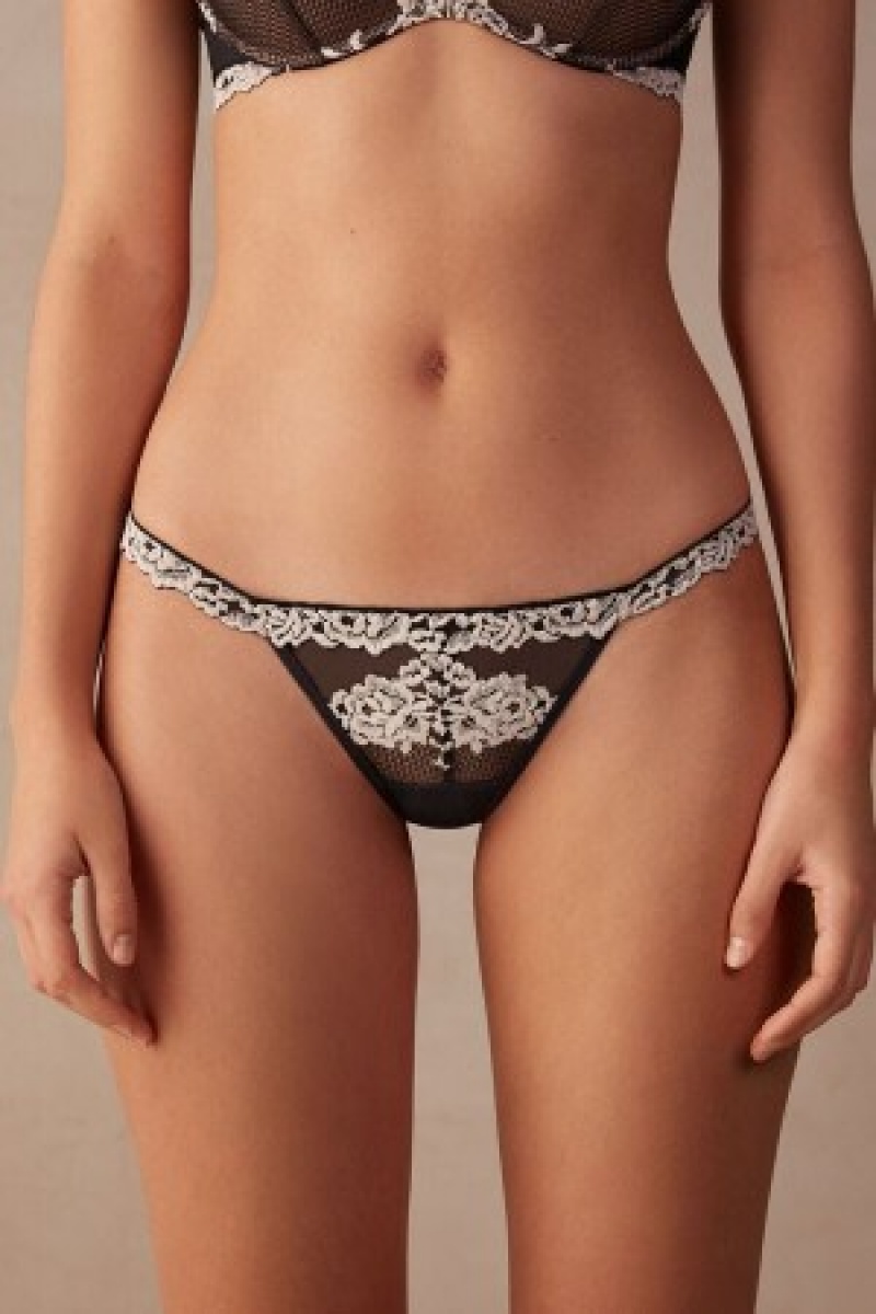 Intimissimi Pretty Flowers String Thong Flerfarvede | DKJBT19596