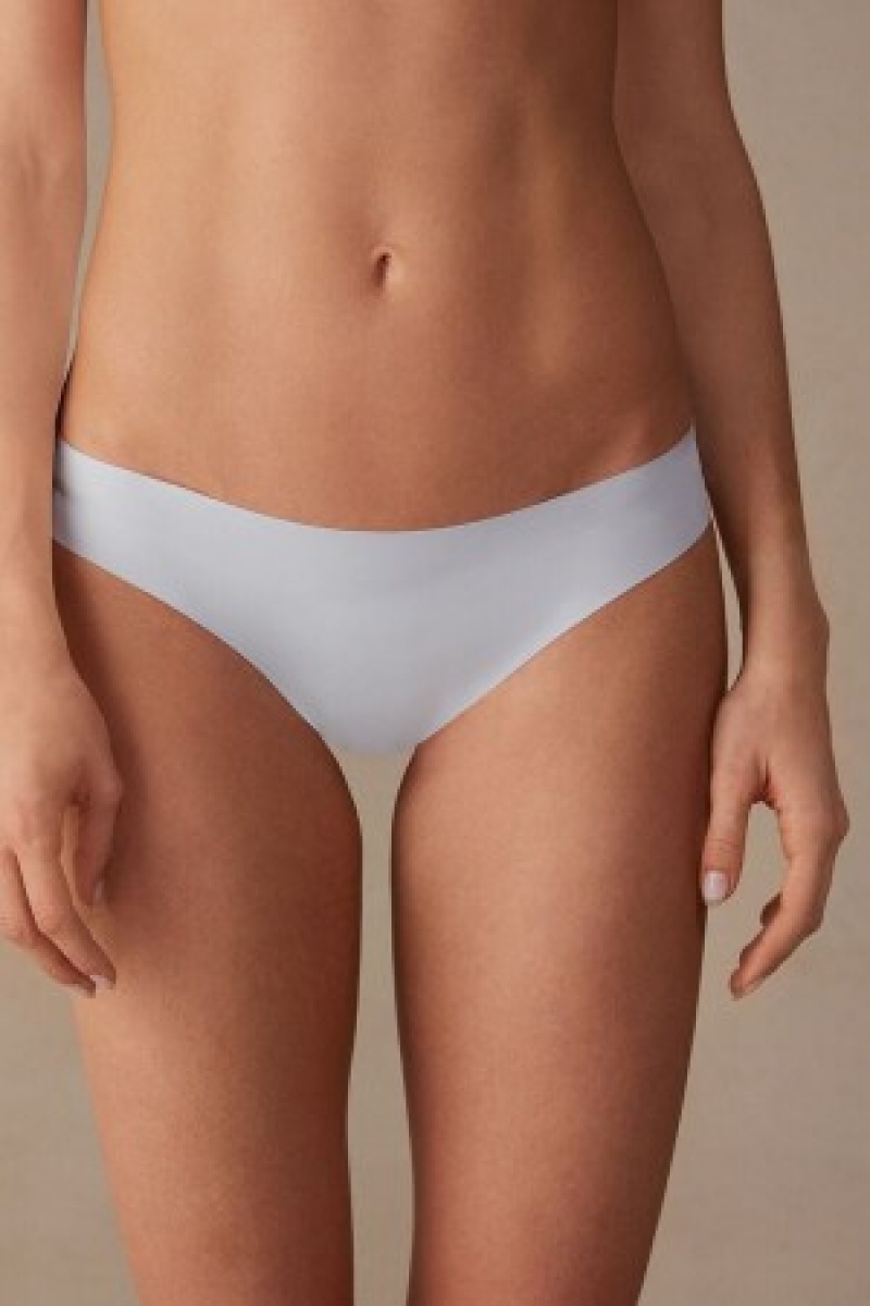 Intimissimi Brazilian Panties in Seamless Ultra Light Microfiber Blå | ADKDF11810