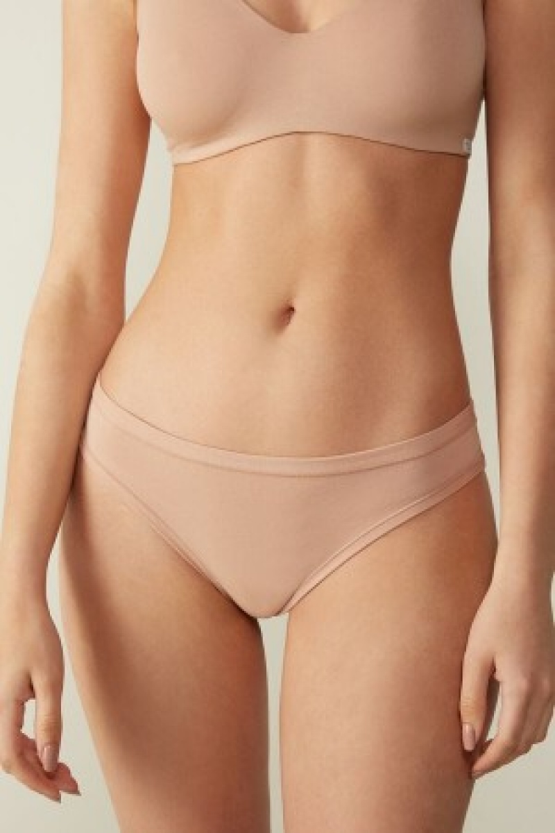 Intimissimi Brazilian Panties in Ultralight Supima® Bomulds Natural | DKICD72477