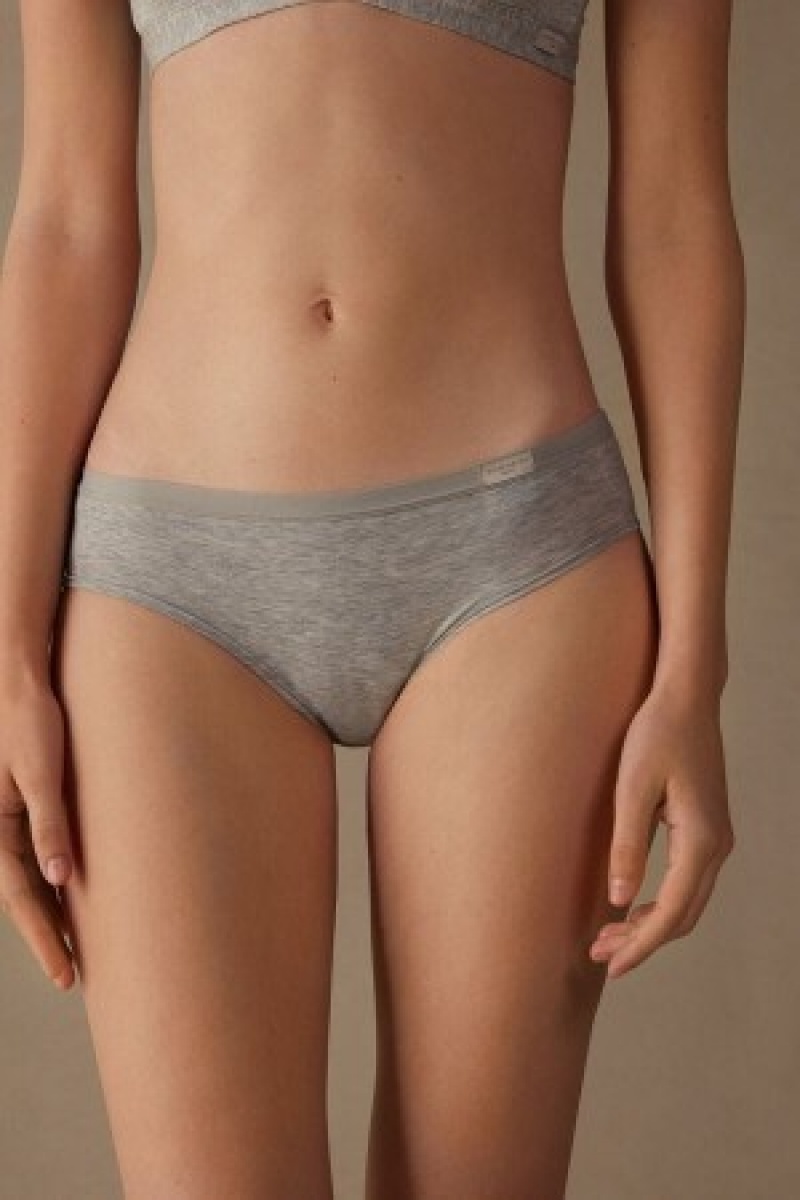 Intimissimi Cozy Panties in Bomulds Grå | MDKHR28549