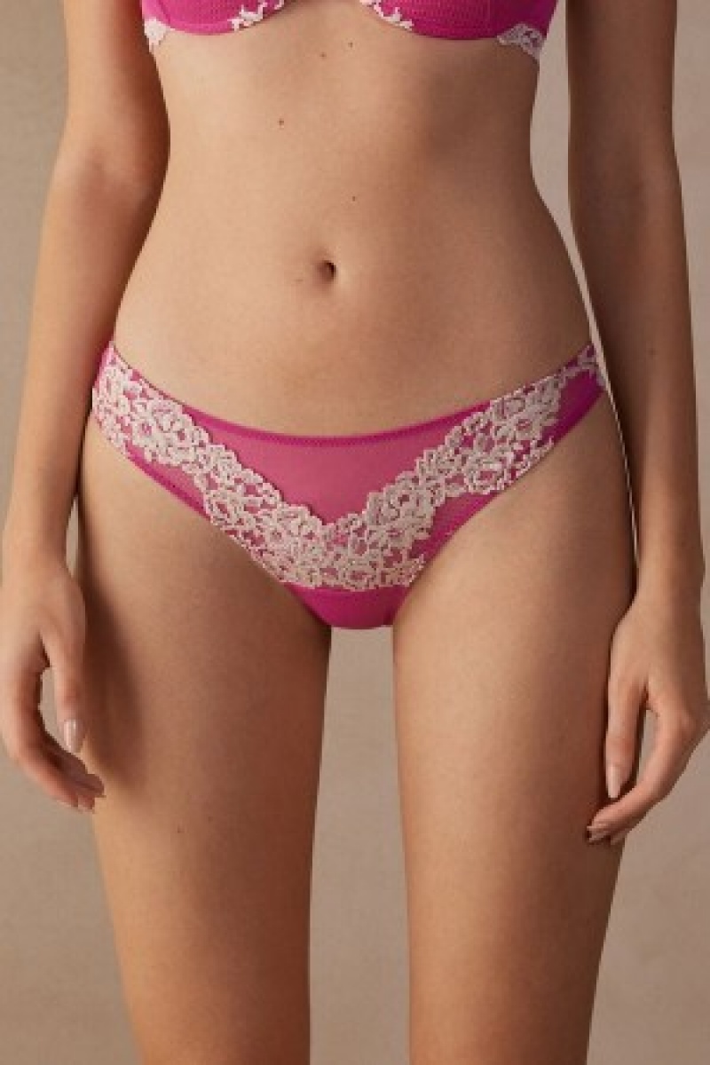 Intimissimi Pretty Flowers Brazilian Lyserød | BDKSD33213