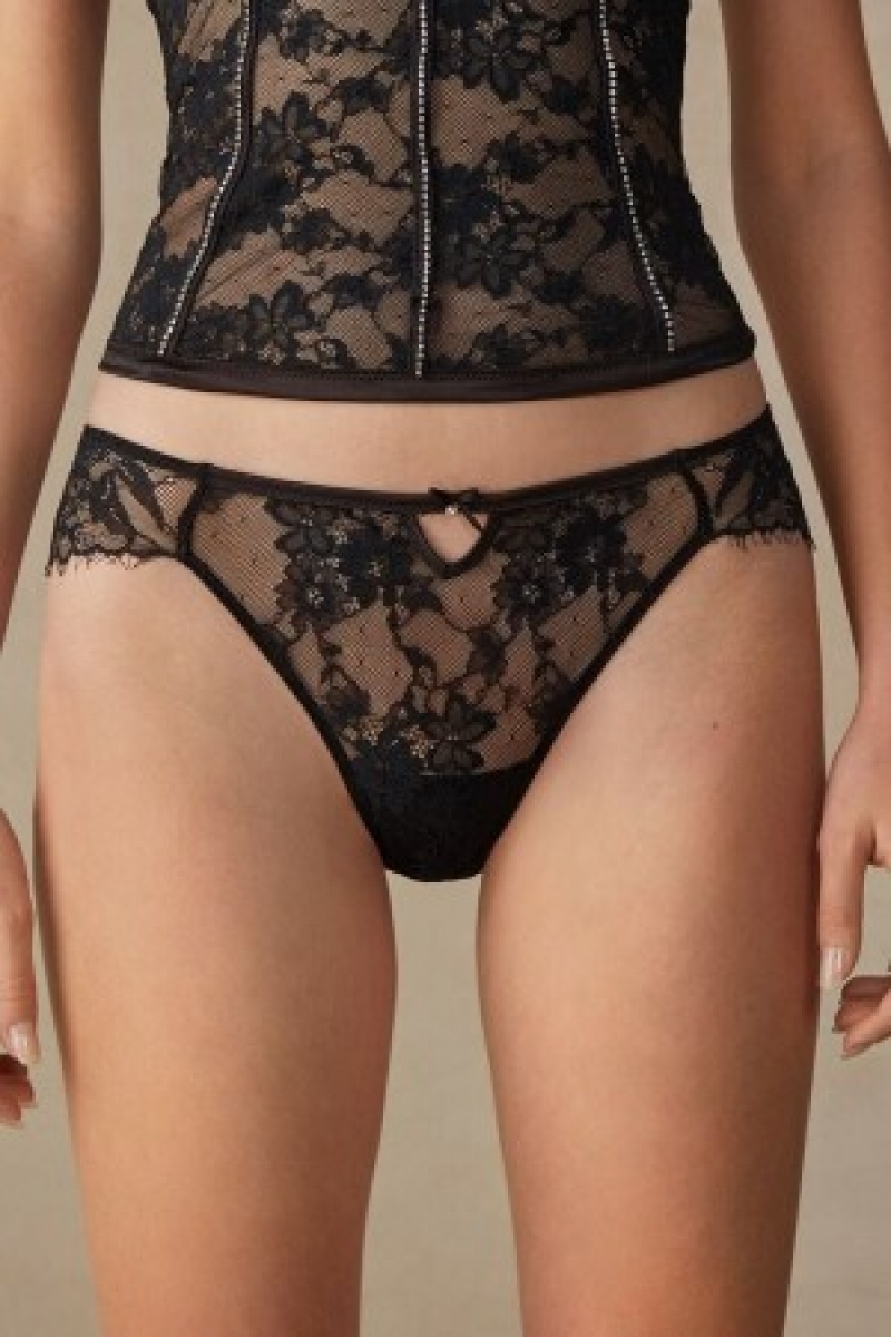 Intimissimi Shine High Like Stars Panties Sort | LDKSX12495