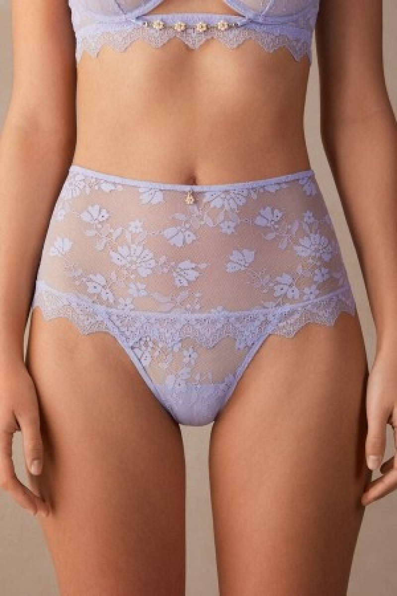 Intimissimi Cover Me in Daisies Hipster Brazilian Violet | UDKND23148