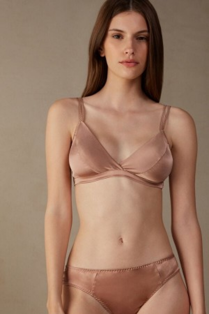 Intimissimi Emma Silk Triangle Bra Natural | ADKDF20855