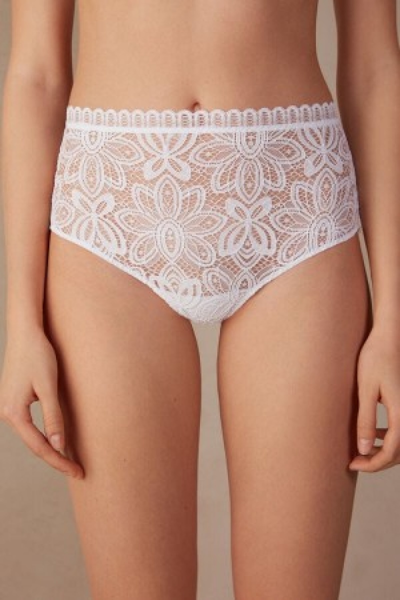 Intimissimi Hot Summer Days High Rise Hipster Brazilian Hvide | DKCIF97006