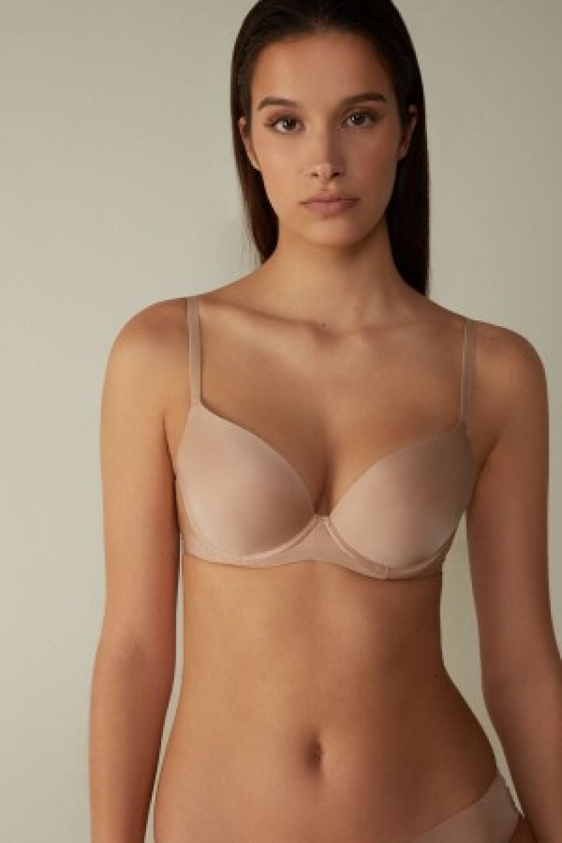 Intimissimi Irina Microfiber Balconette Bra Natural | LDKSX61577