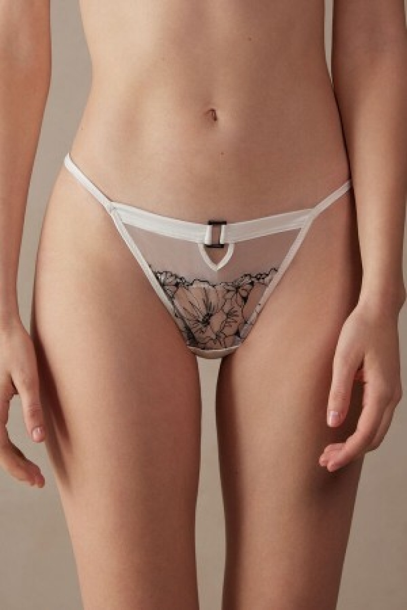 Intimissimi Pure Joy String Thong Hvide | DKJKU59306